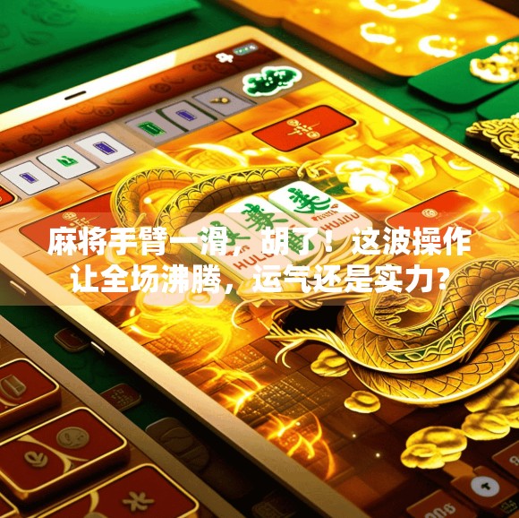 麻将手臂一滑，胡了！这波操作让全场沸腾，运气还是实力？