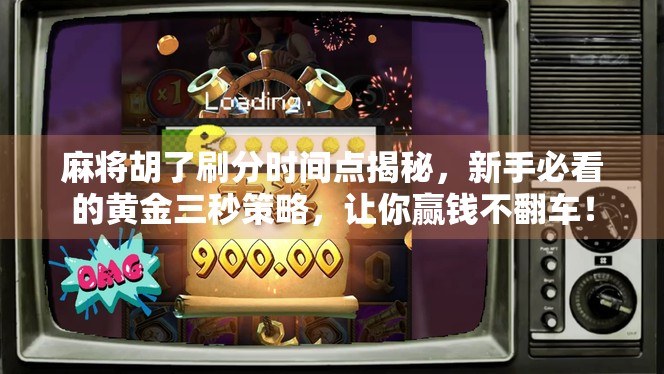 麻将胡了刷分时间点揭秘，新手必看的黄金三秒策略，让你赢钱不翻车！