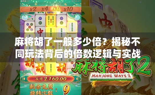 麻将胡了一般多少倍?揭秘不同玩法背后的倍数逻辑与实战技巧! 麻将胡了一般多少倍?揭秘不同玩法背后的倍数逻辑与实战技巧!