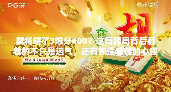 麻将胡了3爆分400?这局牌局背后藏着的不只是运气,还有你没看懂的心理战!